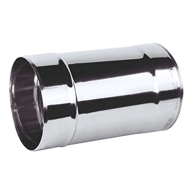 Image of Stainless Steel Chimney Flue Liner 110mm / Length 250mm Round Rigid Stove Pipe Ducting Tube (Ø 110mm)