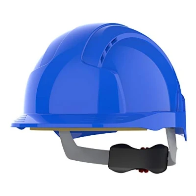 Image of JSP EVOLite Lightweight ABS Safety Helmet Wheel Ratchet Blue Vented, One Size (AJB170 000 500)
