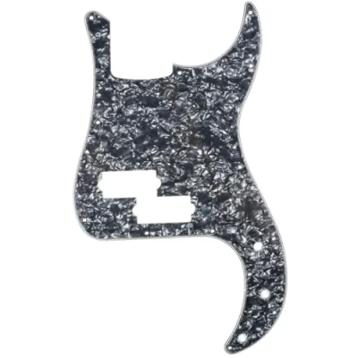 Image of Musiclily 13 Hole P Bass Pickguard for Fender American/Mexican Standard Precision Bass,4Ply Black Pearl