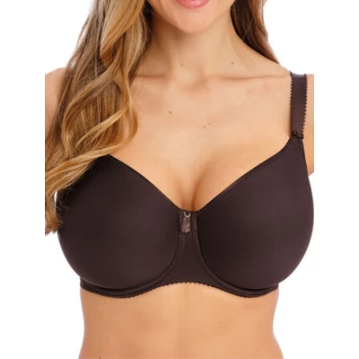 Image of Fantasie Women&#039;s Rebecca Essentials Underwire Spacer T Shirt Bra, Opaque, Chocolate, 40DD