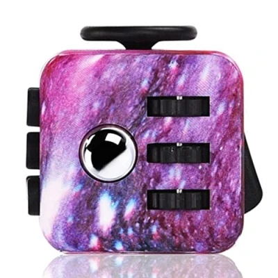 Image of Paochocky Galaxy Fidget Toy Cube with Click Ball, Anti anxiety Stress Toys for Children, Teen, Adult Reliever
