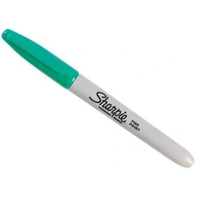 Image of SHARPIE Fine Point Permanent Markers, Aqua, 1 Count