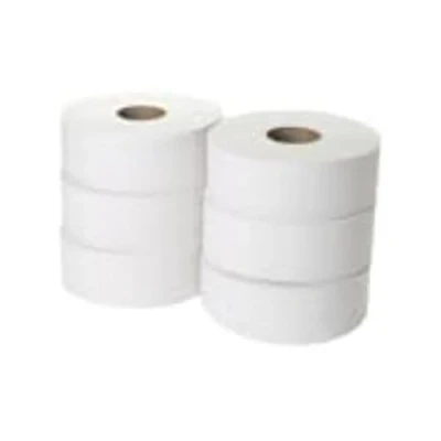 Image of WHITEBOX JWH330 Jumbo Toilet Roll, 2 Ply, 300 m (Pack of 6)