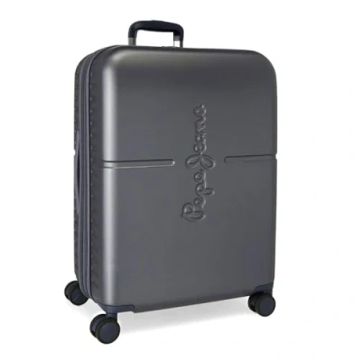 Image of Pepe Jeans Highlight Medium Suitcase Blue 48 x 70 28 cm Rigid ABS Built in TSA Lock 79L 4.4 kg 4 Wheels Double Extendible