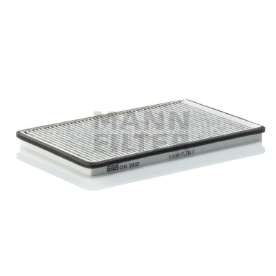 Image of 7700845811, 7700854811, 7701040543, 7701205278, 7711228913 Pollen Filter MANN CUK 3032 Activated Carbon 292mm 185mm 18mm