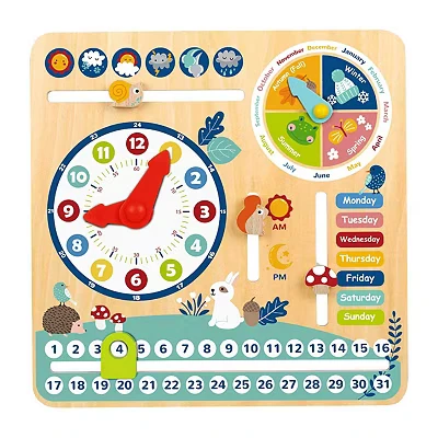 Image of AB Gee abgee 921 TF329 EA Wooden My Calendar, red