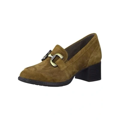 Image of Tamaris Comfort Women&#039;s 8 84309 41 Komfortable Mehrweite Bequemschuh Damenschuh mit Kette Alltagsschuhe Business Closed Toe Pumps, Camel Suede, 10 UK
