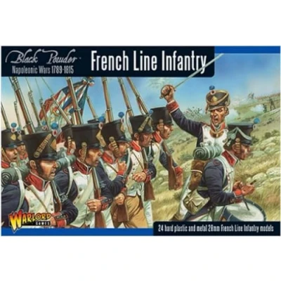 Image of Warlord Games French Line Infantry 28mm Scale Plastic Miniatures for Black Powder Highly Detailed Napoleonic Era Table top Wargaming
