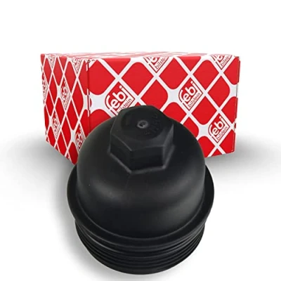 Image of 11428507685 Cover, oil filter housing FEBI BILSTEIN 173589 74,4mm with seal ring BMW: 3 Saloon, Touring, 2 Coupe, MINI: Clubman, Countryman