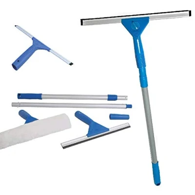Image of Unibos Telescopic Window Cleaning Kit Plastic Glass Red 1.3 m Brand New