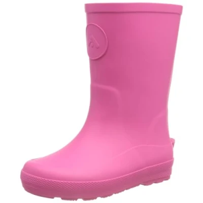 Image of Fitflop Boy&#039;s Unisex WONDERWELLY Kids Toddler Ergonomic RAIN Boots Fashion, Pink Jam, 10 UK Child