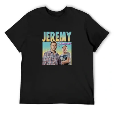 Image of Notifi Jeremy Usbourne T Shirt Peep Show Super Hans Mark Homage Funny Corrigan Black XL