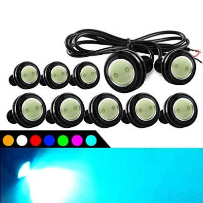 Image of 10pcs 23mm 9W Eagle Eye LED Light DRL Fog Motorcycle Daytime Running Lights Tail Backup Car Motor Marker Lights(Ice blue)