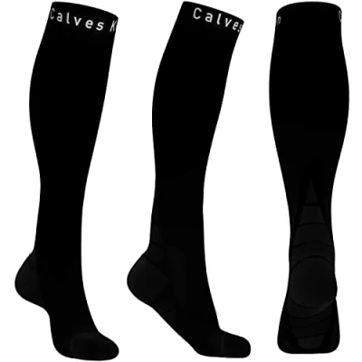 Image of Calves Kelson (2 Pairs) Compression Socks/Stockings for Men &amp; Women,Speed Up Recovery Circulation, Best Graduated Athletic Fit Travel, Running, Nurses,Shin Splints, Flight,Maternity