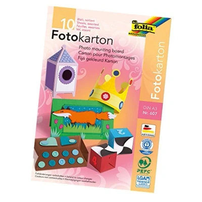 Image of Photo Cardboard A3 10 Bl 300 g Assorted Colours