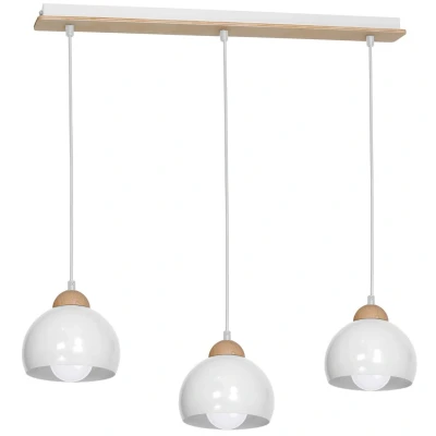 Image of Milagro Bar Pendant Lamp Dama White 3xE27