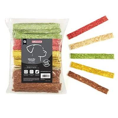 Image of Classic for Dogs Munchy Flat, Multi Colour, 165 x 18 mm, Pack of 100