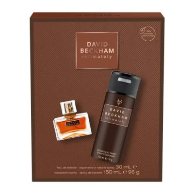 Image of David Beckham Intimately Giftset for Him, 30ml Eau de Toilette &amp; 150ml Deo Spray