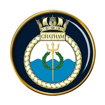 Image of HMS Chatham, Royal Navy Pin Badge