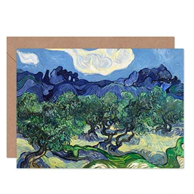 Image of Artery8 Vincent Van Gogh The Olive Trees Fine Art Greeting Card Plus Envelope Blank Inside