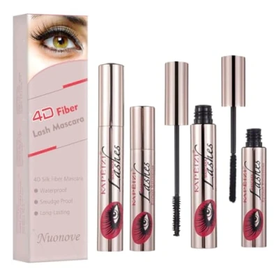 Image of 4D Silk Fiber Lash Mascara, Mascara Waterproof, Long Lasting, No Clumping, Smudging, Longer, Thicker, Black