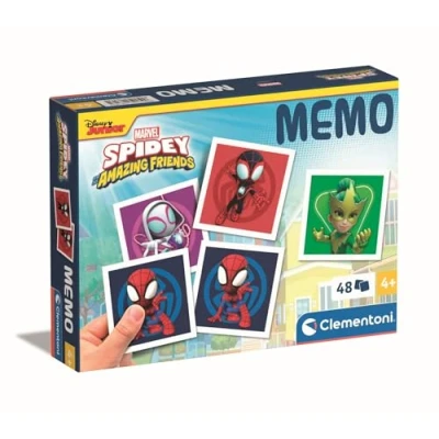 Image of Clementoni Educational Game Memo Marvel Spidey And His Amazing Friends 48 Tiles For Children 4 Years, Flash Card Games, Learning Logical Thinking, 2 Players, Gift Boy, Made In Italy, 18313
