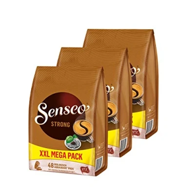 Image of Senseo Coffee Pads Strong, Pack of 3 Intense Flavour, Coffee, 144