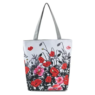 Image of Millya Creative Waterproof Foldable Large Shopping Bag Travel Recycle with Side Pocket (1534b)