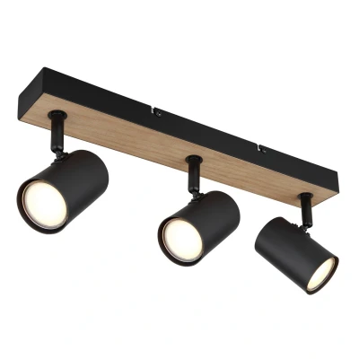 Image of Robby Twin Ceiling Spotlight Matt Black 3x GU10