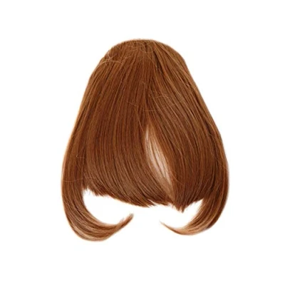 Image of WIG ME UP YZF W1030 30 Hair Piece Clip in Bangs Fringe long framing strands for perfect natural fit heat resistant fiber styleable copper brown