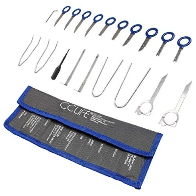 Image of CCLIFE 20pc Universal Car Radio Removal Tool Set
