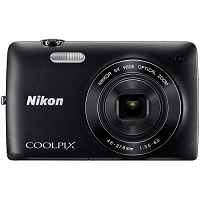Image of NIKON COOLPIX S4200 COMPACT DIGITAL CAMERA BLACK 16 MP 6x OPTICAL ZOOM TFT LCD (Renewed)