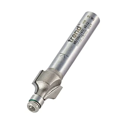 Image of Trend Professional Miniature Round Over Radius 2.4mm Router Cutter Bit, 1/4 Inch Shank, 9.5mm Cut Diameter &amp; Length, TCT, MB/06X1/4TC