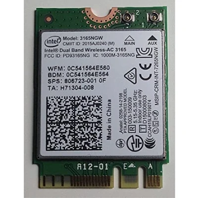 Image of Intel Dual Band Wireless AC 3165 Module 3165NGW