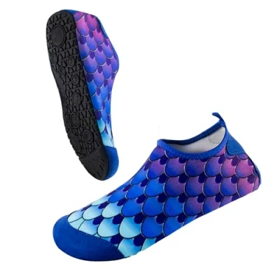Image of Water Shoes Beach Mens Womens Lightweight Barefoot Aqua Quick Dry Breathable Surf Diving Swim Shoes, Blue, 40 41