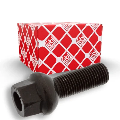 Image of 95VW1107AB Wheel Bolt FEBI BILSTEIN 04912 M14 x 1,5 Ball seat A/G 32mm 10.9 for Steel rims, light alloy rims 19 Phosphatized Male Hex