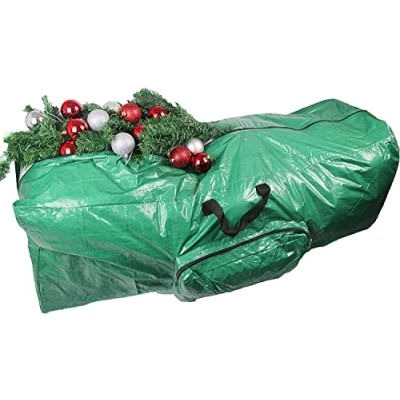 Image of Modo Christmas Tree and Decoration Storage Bags (Green Large Bag for Trees up to 4 Feet Tall)