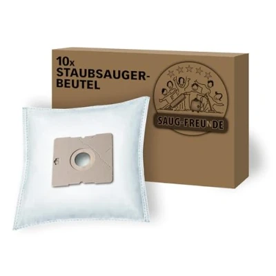 Image of SAUG FREUnDE I 10 Vacuum Cleaner Bags for Severin BC 7045 S Power Snow White, 7041, 7044, 7046, 7055, 7056, ALDI QUIGG 5390, Compatible with SB 7218