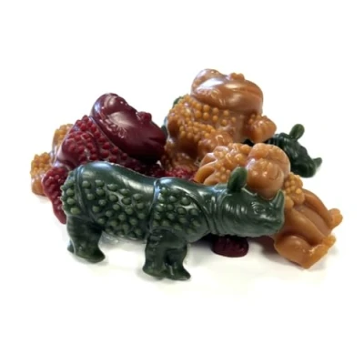Image of Medium Jungle Animals x 50 (2 packs 25) Vegetarian Dog Treats Chews 100% Meat Free Natural LOS