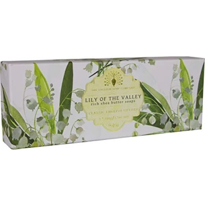Image of the English Soap Company Triple Gift Boxed Hand Soaps Lily of Valley 3 x 100g