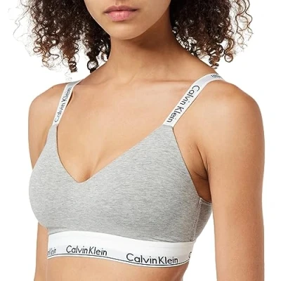 Image of Calvin Klein Underwear Modern LIFT Bustier, Women&#039;s, Size: Large, Grey