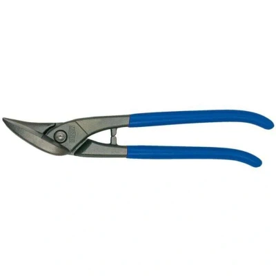 Image of Bessey D216 260 Right Hand Cut Straight Cutting Snips, Blue/Grey
