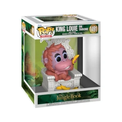 Image of Funko Pop! Deluxe: TJB King Louie on Throne Jungle Book Collectable Vinyl Figure Gift Idea Official Merchandise Toys for Kids &amp; Adults Movies Fans Model Collectors