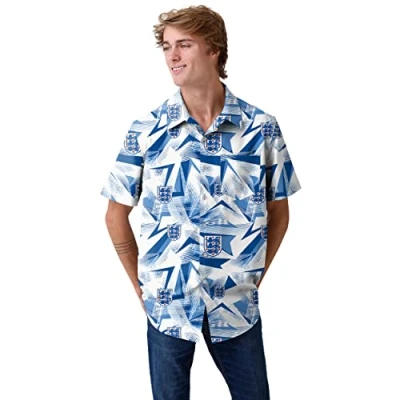 Image of FOCO Officially Licensed England Men&#039;s Arrow Viscose Football Shirt Large