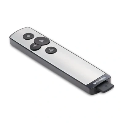 Image of Kensington Presenter PowerPointer Wireless USB Presentation Clicker with Virtual Laser Pointer, Compatible Windows and macOS Using Microsoft PowerPoint; 15 m Range (K75241EU)