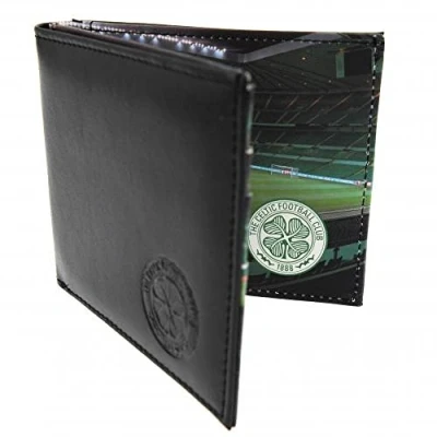 Image of Celtic FC Official Football Gift Panoramic Leather Wallet A Great Christmas/Birthday Idea For Men And Boys