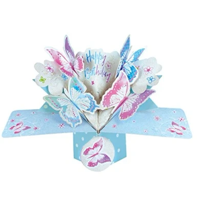 Image of Birthday Butterfly Pop Up Greeting Card Original Second Nature 3D Cards