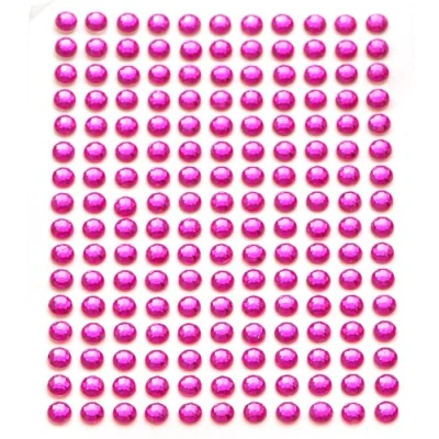 Image of Busy Bead 352 x Hot Pink Self Adhesive Diamante Stick On Rhinestone Gems 4mm