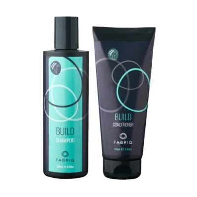 Image of Fabriq Build Shampoo 250ml &amp; Conditioner 200ml Duo for fine, weak, limp lifeless hair