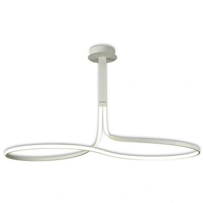 Image of Nur XL Semi Flush Ceiling 50W LED 3000K, 3900lm, Dimmable White, Frosted Acrylic
